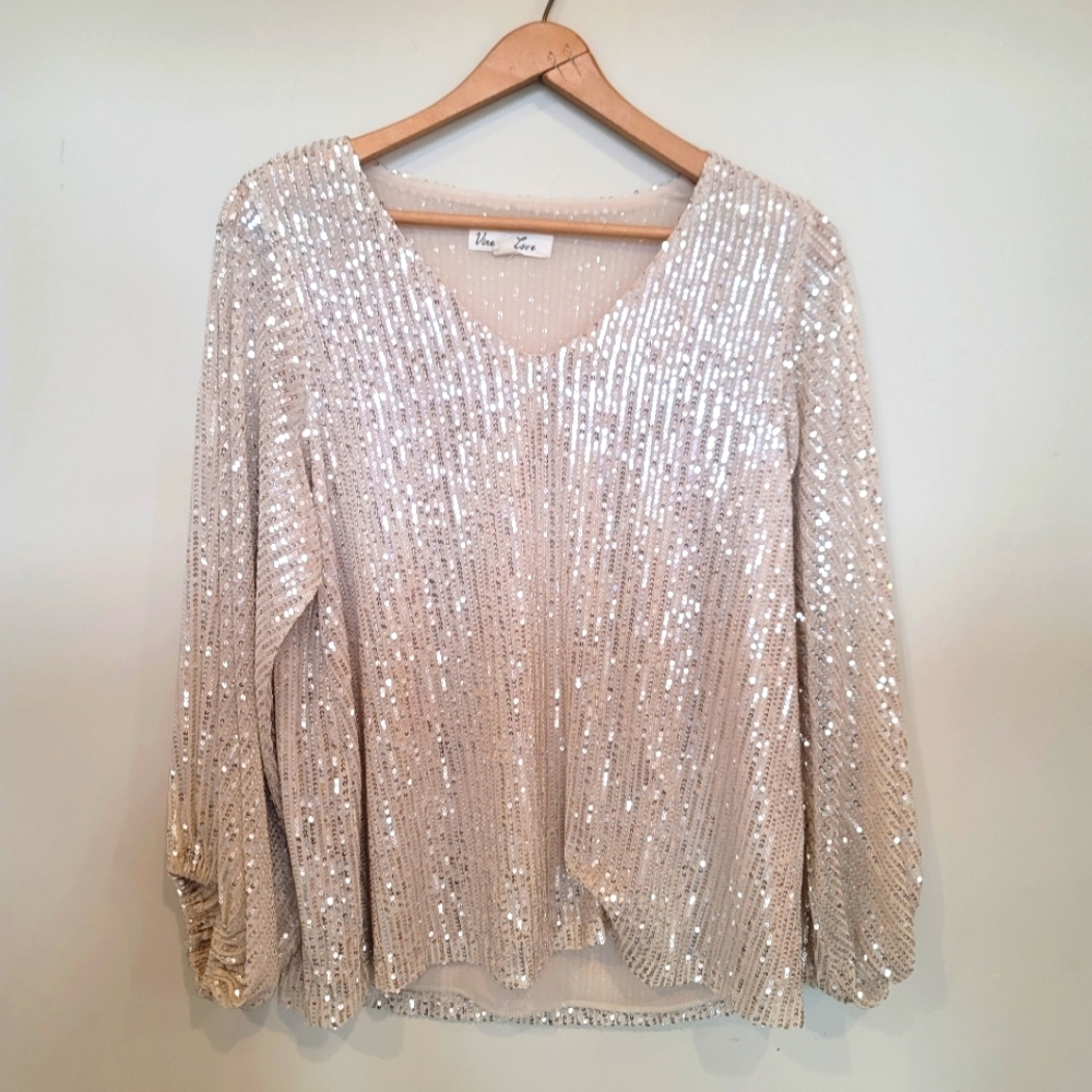 Vine and Love Sequins Top